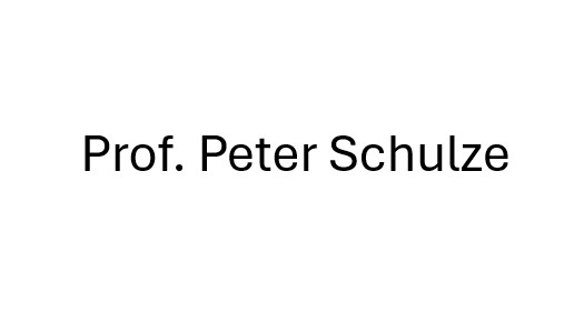 Prof. Fritz Peter Schulze